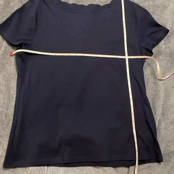 SET OF 3 Talbots Tee: Striped green & white. Solid: blue, white. Women’s Lg - Picture 8 of 10